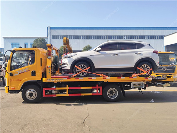 解放J6F藍牌一拖二清障車